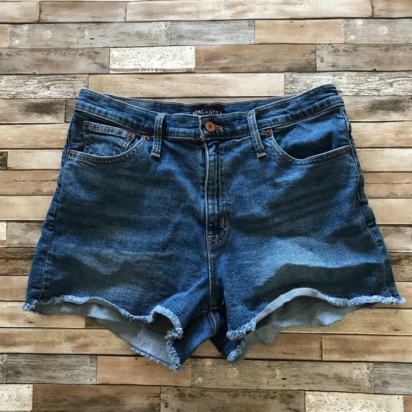 J. CREW MERCANTILE Denim Cutoff Jean Shorts women's size 10